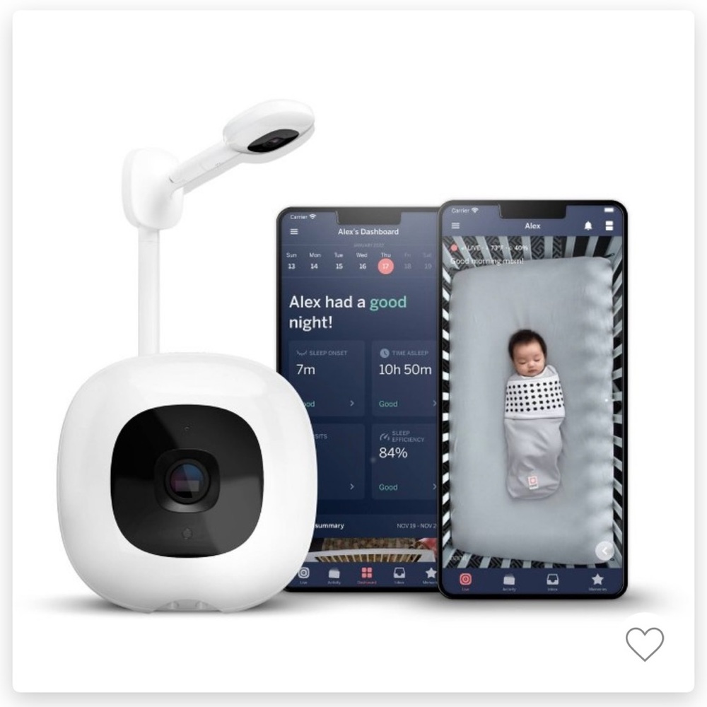Nanit Pro Smart Baby Monitor and Wall Mount